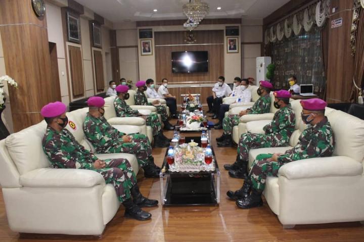 Komandan Brigif 4 Marinir/BS Kunjungan Kerja ke ASDP Bakauheni